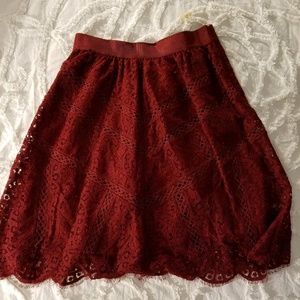 Ann Taylor Skirts - Ann Taylor "Marsala" Lace Skirt Ann Taylor Skirts - Ann Taylor "Marsala" Lace Skirt
